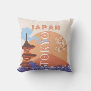 Coussin Tokyo Japan Travel Art