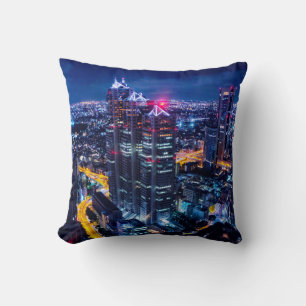 Coussin Tokyo la nuit