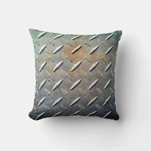 Coussin Tôle d'acier diamantée robuste graphique
