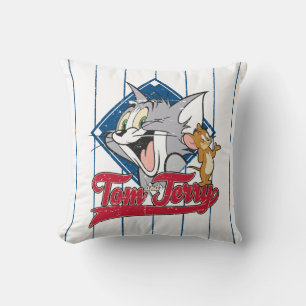 Coussin Tom Et Jerry Tom Et Jerry Sur Diamant De Basebal
