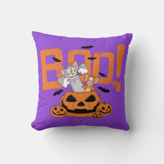 Coussin Tom & Jerry | Happy Halloween Boo (Recto)