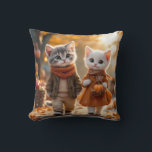 Coussin Tom & Luna’s Adventures – Cozy Autumn Walk Throw P<br><div class="desc">Add a touch of warmth and charm to your home with this adorable Tom & Luna’s Adventures™ throw pillow. Featuring Tom, the little grey tabby kitten, and Luna, his fluffy white kitten friend, enjoying a cozy autumn stroll surrounded by golden leaves. Perfect for fall décor, cat lovers, and anyone who...</div>
