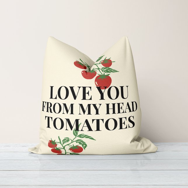 Coussin Tomate Note d'amour De la ferme à la table Frais (Créateur téléchargé)