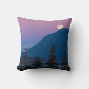 Coussin Tombe nocturne en Alaska