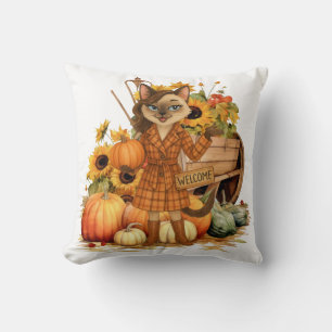 Coussin Tomber sur le thème du citrouille pour Amoureux de