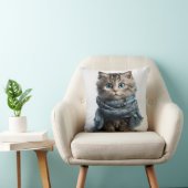 Coussin Tommy, le Tabby Cat le plus souple (Chaise)