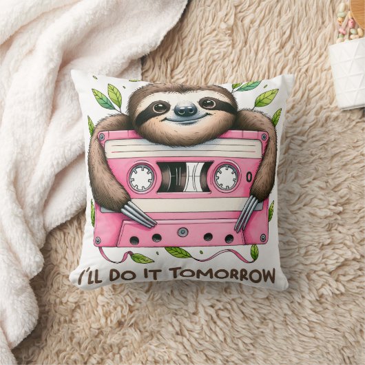 Coussin Tomorrow Funny Sloth (Couverture)