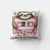 Coussin Tomorrow Funny Sloth (Recto)