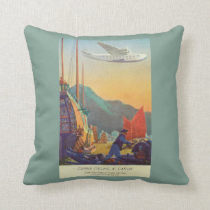 Coussin Tondeuse Casserole-Américaine volant au-dessus de