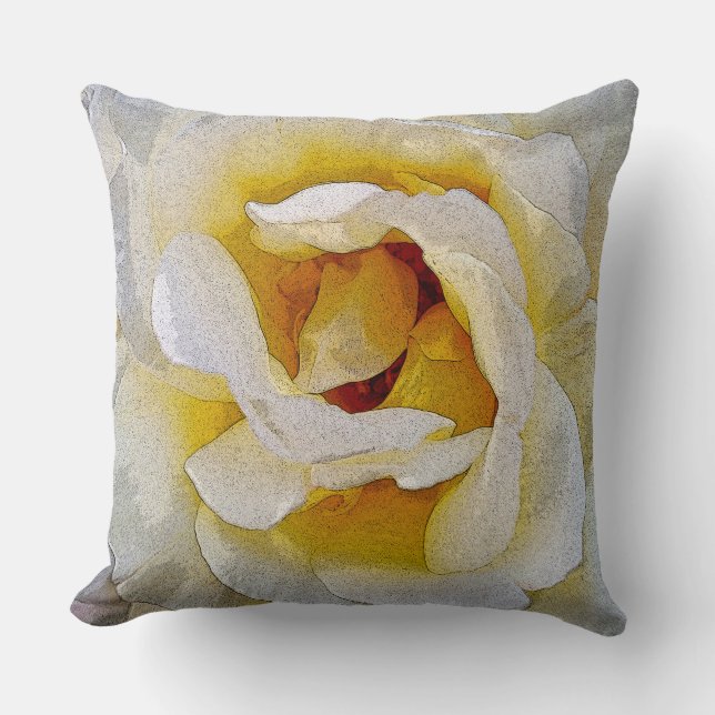 Coussin tons blanc à jaune (Recto)