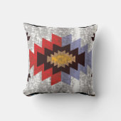 Coussin Tons chauds Sud-Ouest Motif (Recto)
