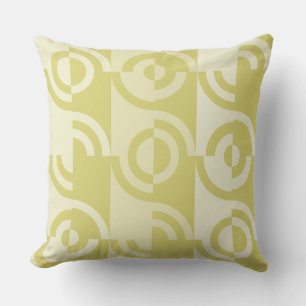 Coussin Tons De Fragments Circulaires Jaunes Jeter Oreille