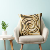 Coussin Tons dorés Style Tribal Spirale Tourbillon Flou Do (Chaise)
