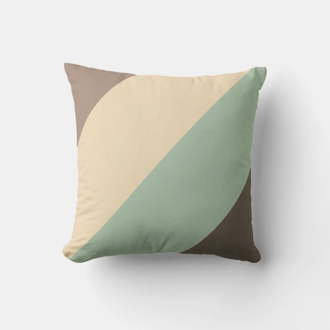 Coussin Tons Terres Diagonales (Recto)