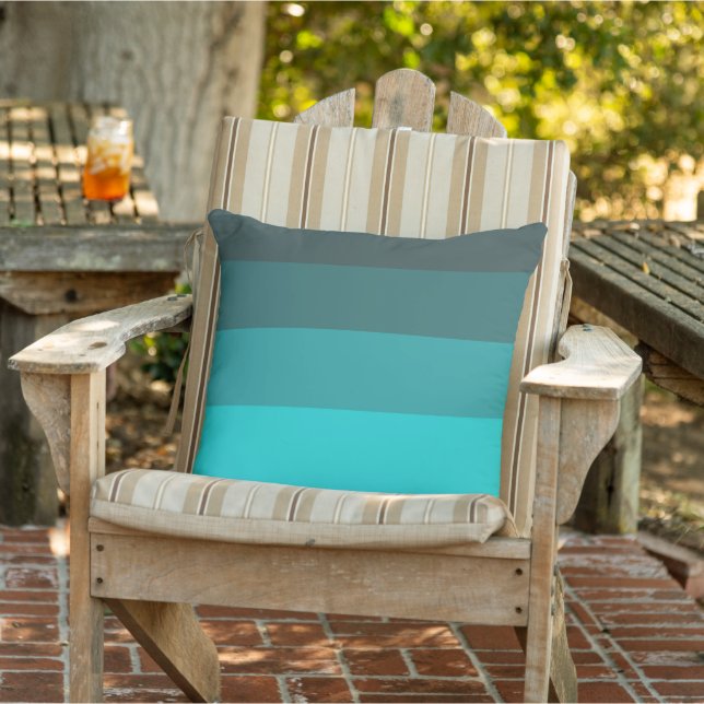 Coussin Tons Turquoise (Chaise)
