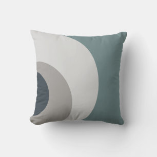 Coussin Tons Turquoise et gris