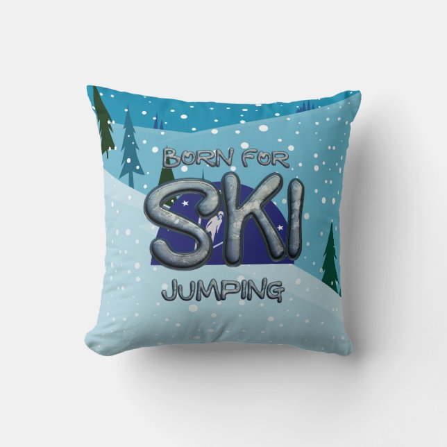 Coussin TOP Born for Ski Jumping (Recto)