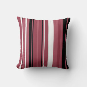 Coussin Topaz fumé et rayures noires