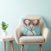 Coussin Toppers de gâteau Mariage lesbien (Chaise)
