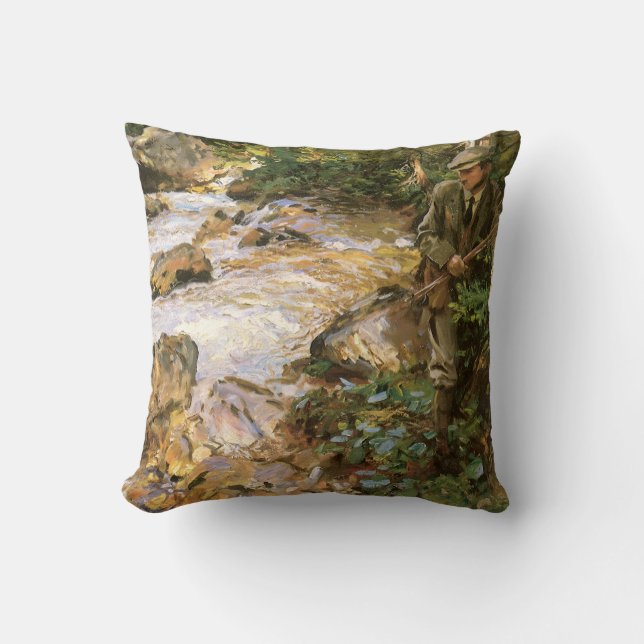 Coussin Torrent du Tyrol par John Singer Sargent (Recto)
