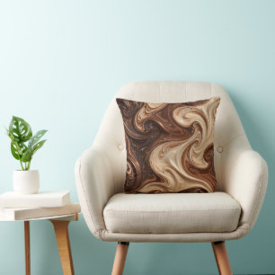 Coussin Torsion riche textural Cappuccino au Chocolat
