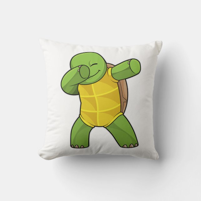 Coussin Tortue à Hip hop Dance Dab (Recto)