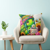 Coussin Tortue Adorable avec Tasse (Chaise)