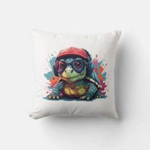 Coussin tortue animal art je cool mignon tortue Copie