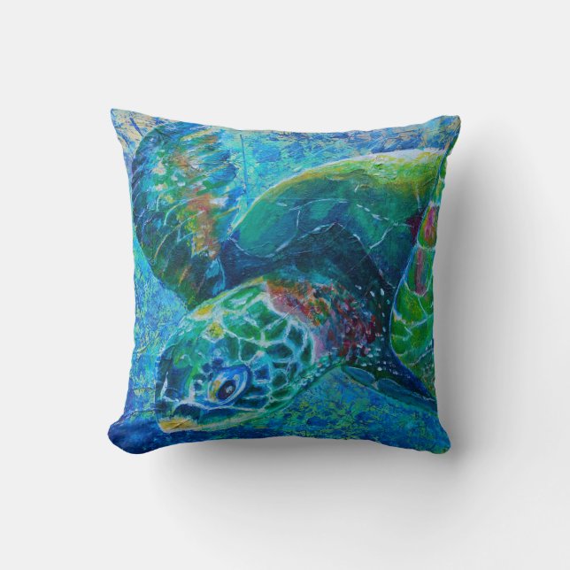 Coussin Tortue de mer (Recto)