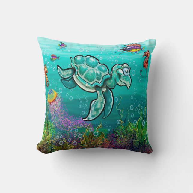 Coussin Tortue de mer (Recto)