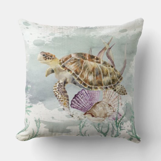 Coussin Tortue de mer (Recto)