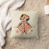 Coussin Tortue de mer Baby Brown sable de toile (Couverture)