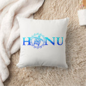 Coussin Tortue de mer de Honu d'Hawaii Océan Bleu (Couverture)