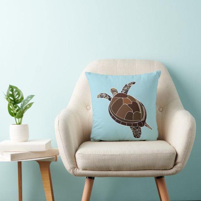 Coussin Tortue de mer Tortue côtière (Chaise)