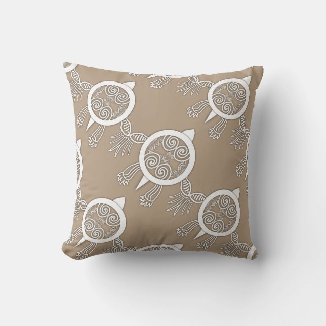 Coussin Tortue de tatouage (Recto)