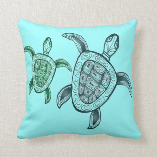 Coussin Tortue d'Hawaï Aloha