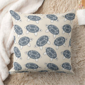 Coussin Tortue géo avec conception géométrique arrière (Couverture)
