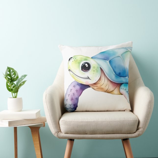 Coussin Tortue Mignonne (Chaise)