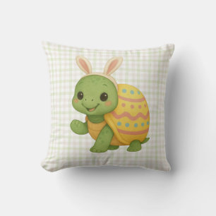 Coussin Tortue mignonne de Pâques/printemps