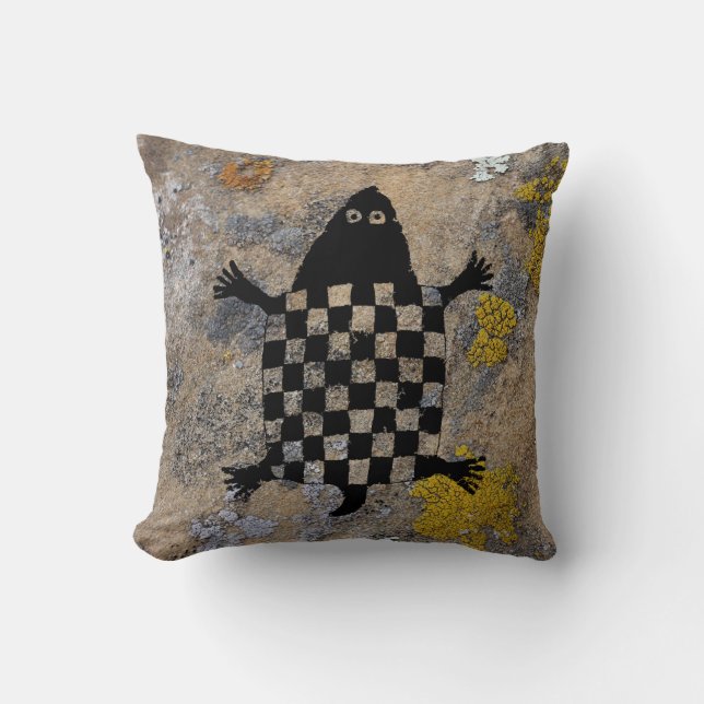 Coussin Tortue Mimbres Poterie Design (Recto)