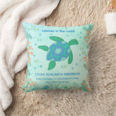 Coussin Tortue sous la mer Naissance bébé (Couverture)
