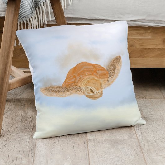 Coussin Tortue sous l'eau.