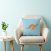 Coussin Tortue sous l'eau - transparente. (Chaise)