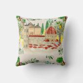 Coussin Toscane, Toscane, Italie, olives, citrons, agrumes (Verso)