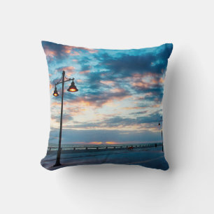 Coussin Tôt le matin le long de l'océan Atlantique et la c