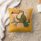 Coussin Toucan Pastel Fantaisiste (Couverture)