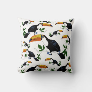 Coussin Toucan tropicaux - Jungle ludique