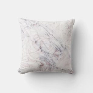 Coussin Touche de marbre gris blanc rosé chic tendance