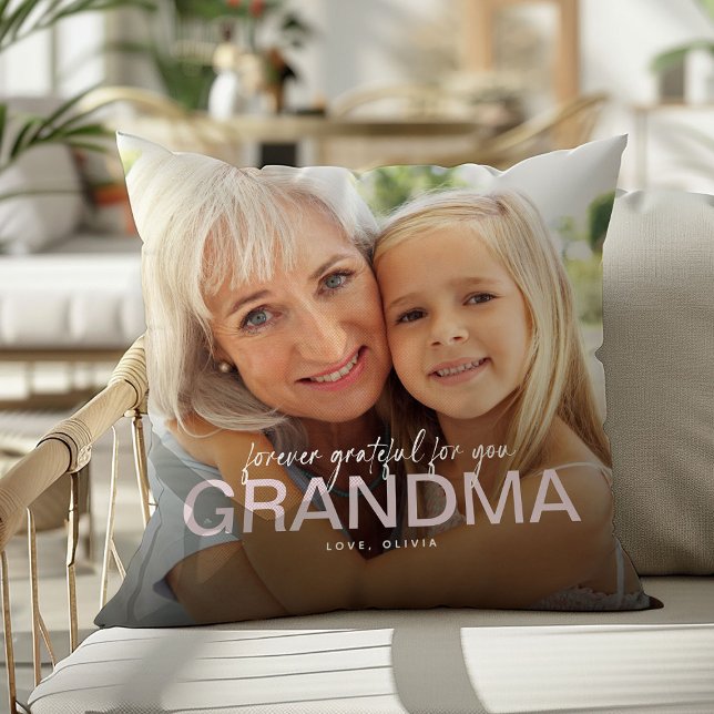 Coussin Toujours Reconnaissante Pour Vous, Grand-Mère, Gar (Créateur téléchargé)