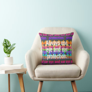 Coussin Toujours utiliser le spectre oculaire Rainbow Blen